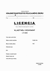 Vzor licencie na prevádzkovanie vlastnej ochrany č. FV