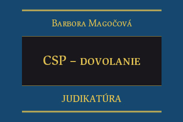 edicia_Judikatura__CSP-dovolani
